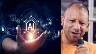 मुख्यमंत्री योगी आदित्यनाथ HCL Tech लखनऊ के 10वें स्थापना दिवस समारोह में IT City Phase-2 की आधारशिला रखते हुए।